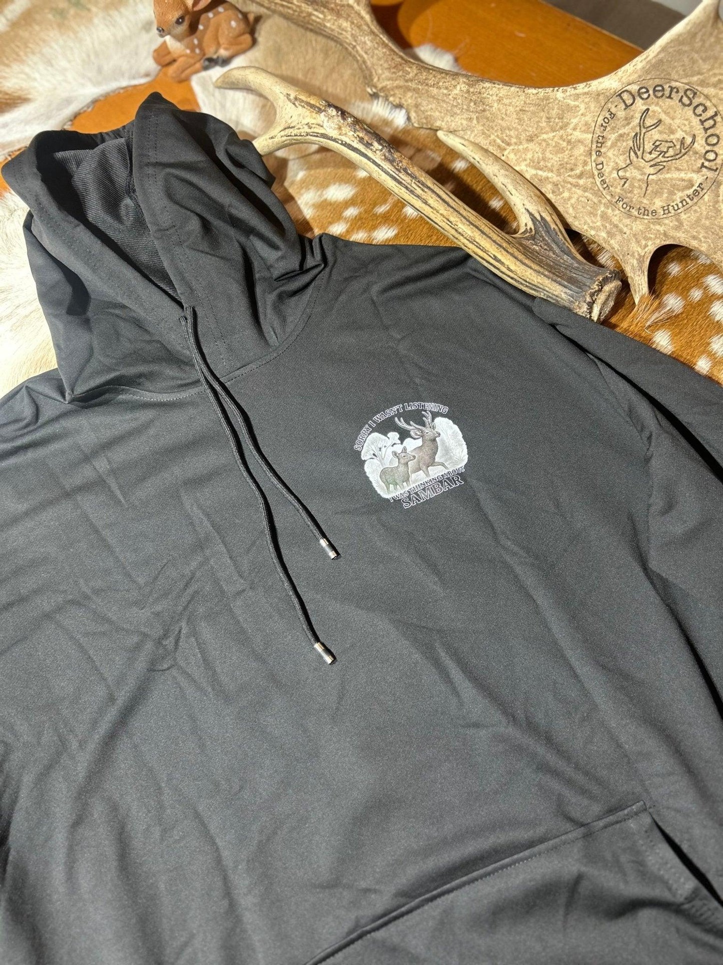 “Sorry I wasn’t Listening” Hoodie - Black - DeerSchool Der Laden