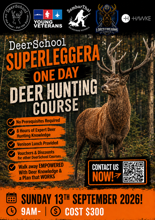 DeerSchool “SuperLeggera” 1 Day Hunting course Sunday 13th September 2026