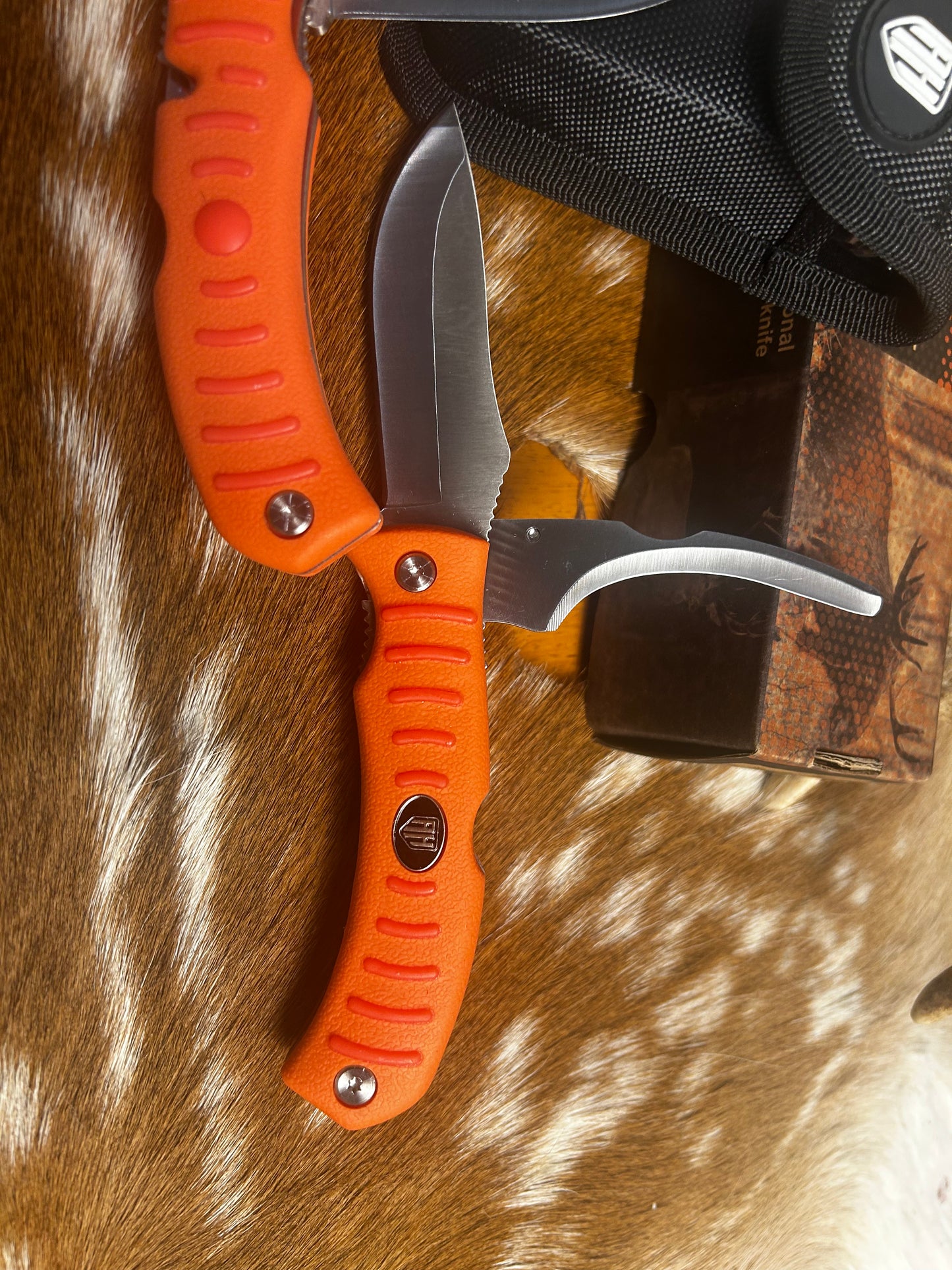 Arctic Dual blade Hunting knife with Razor Gut hook