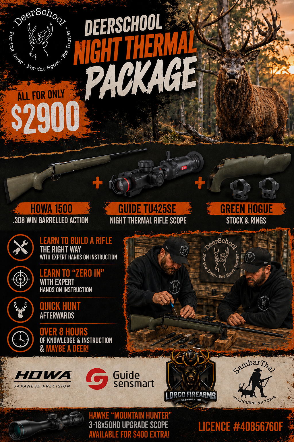 Howa 1500 308win NIGHT THERMAL Package !