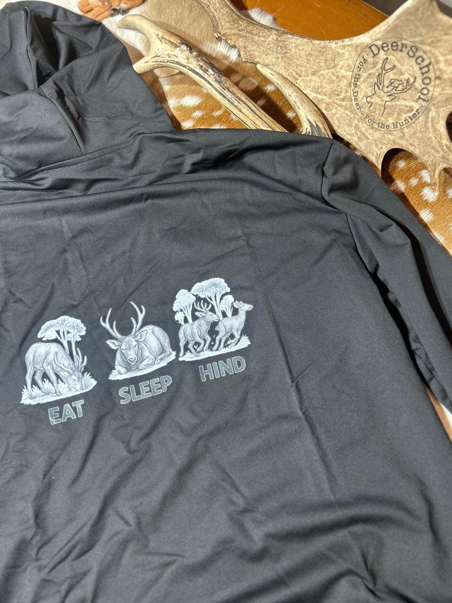 “Eat Sleep Hind” Hoodie - DeerSchool Der Laden