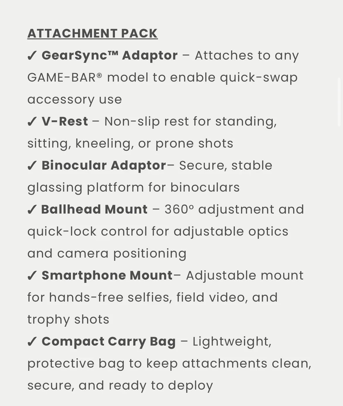 Bullet point description of the Game bar features