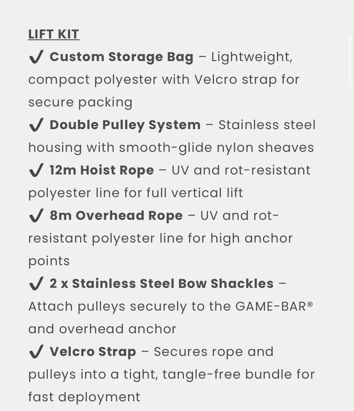 Bullet point description of the Game bar features