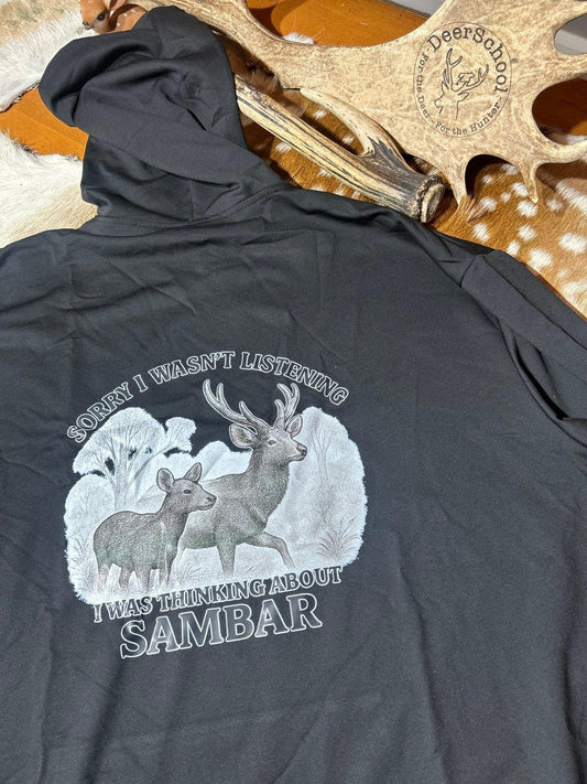 “Sorry I wasn’t Listening” Hoodie - Black - DeerSchool Der Laden